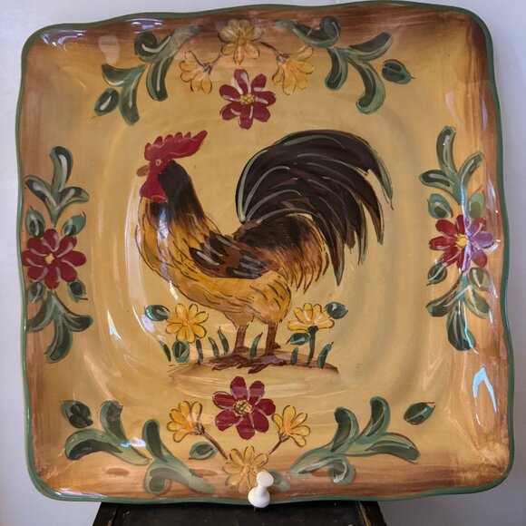 Fall Rooster Plate ( Maxcera) - Picture 1 of 5